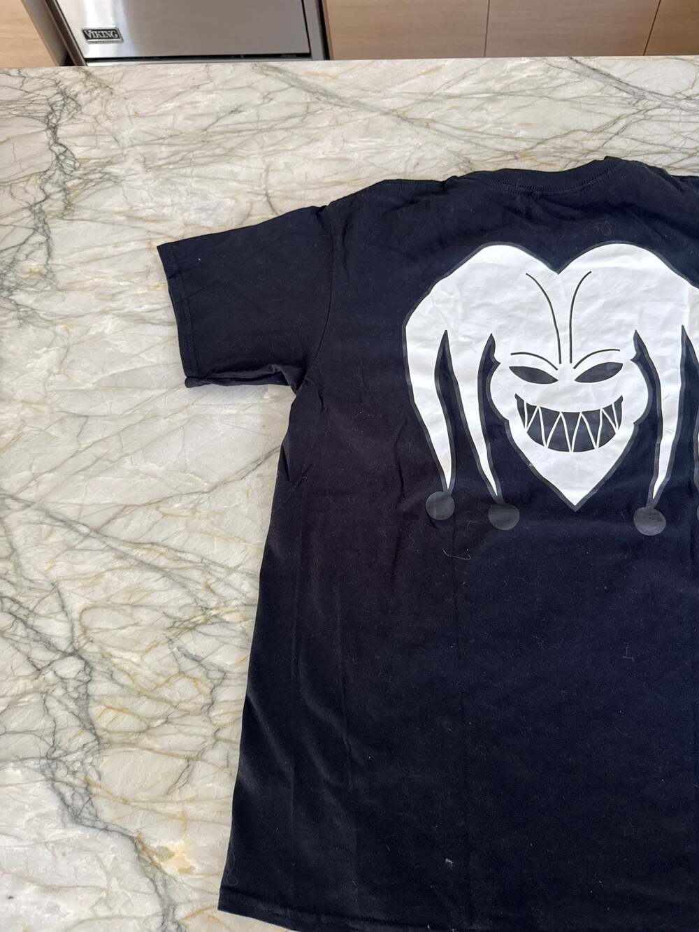 Rejects Clothing Gothic Script Jester Graphic Bla… - image 7